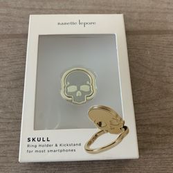 Nanette Lepore Skull Ring Holder and Kickstand for Cellphone *Like New* 