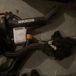 Worx Electric Leaf Blower And Collector