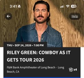 Riley Green September 24 Long Beach