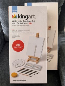 Watercolor Paint + Easel Sets