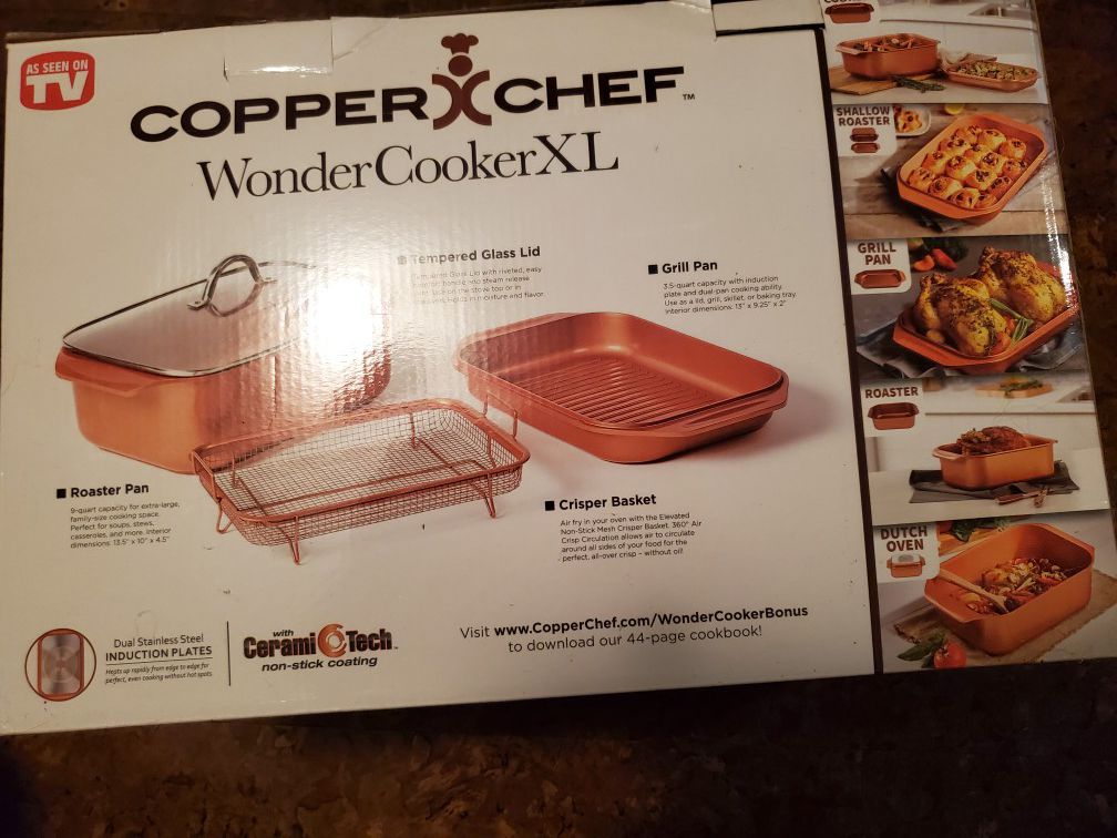 Copper Chef roasting pan set. New in box