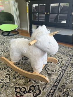 Pottery Barn Plush Unicorn Rocker