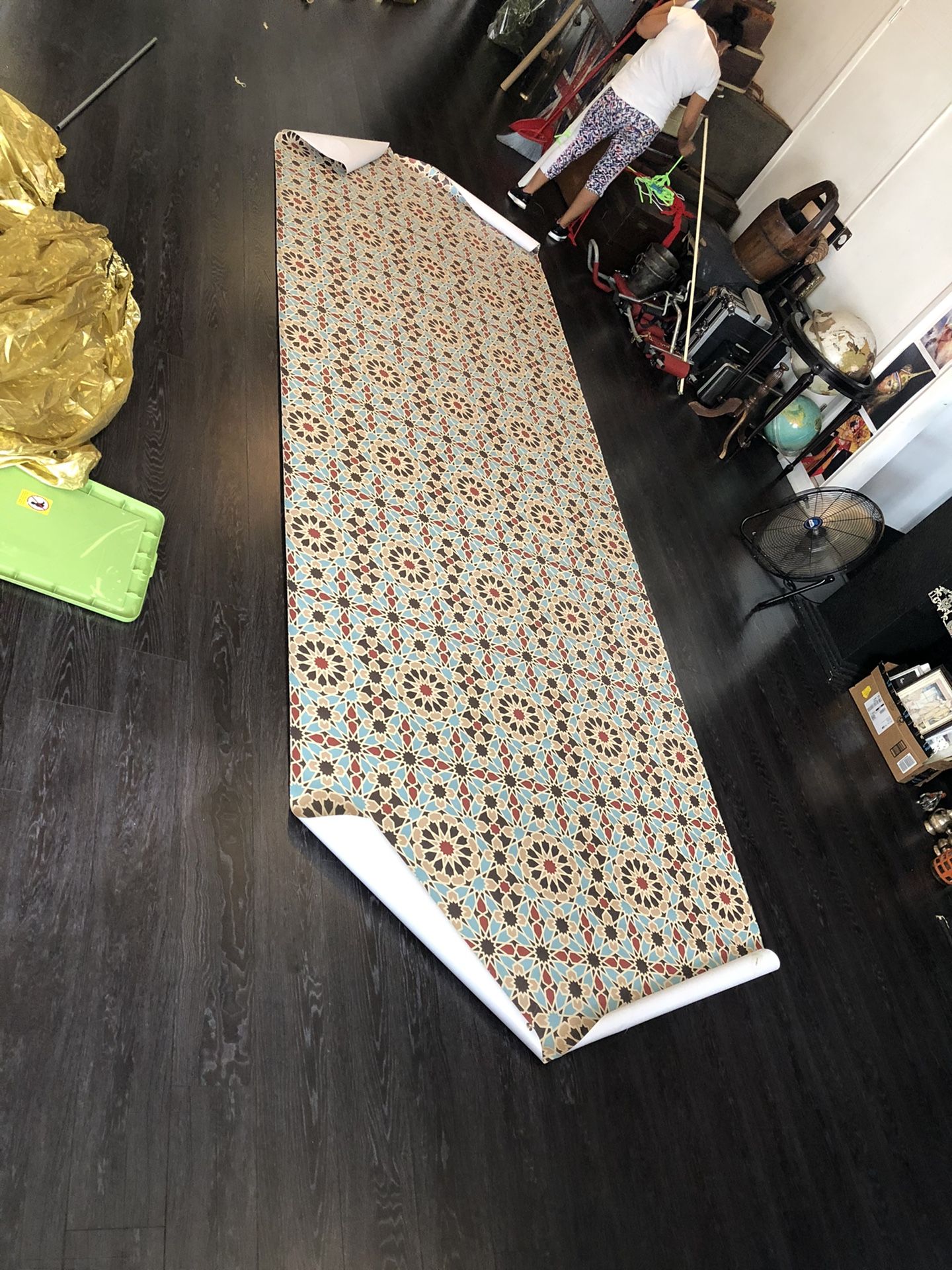 Poster print plastic/fabric thick , decor , Marrakech, Moroccan Morroco , decor props Halloween , 13x5 feet new never use , down town miami area 3312