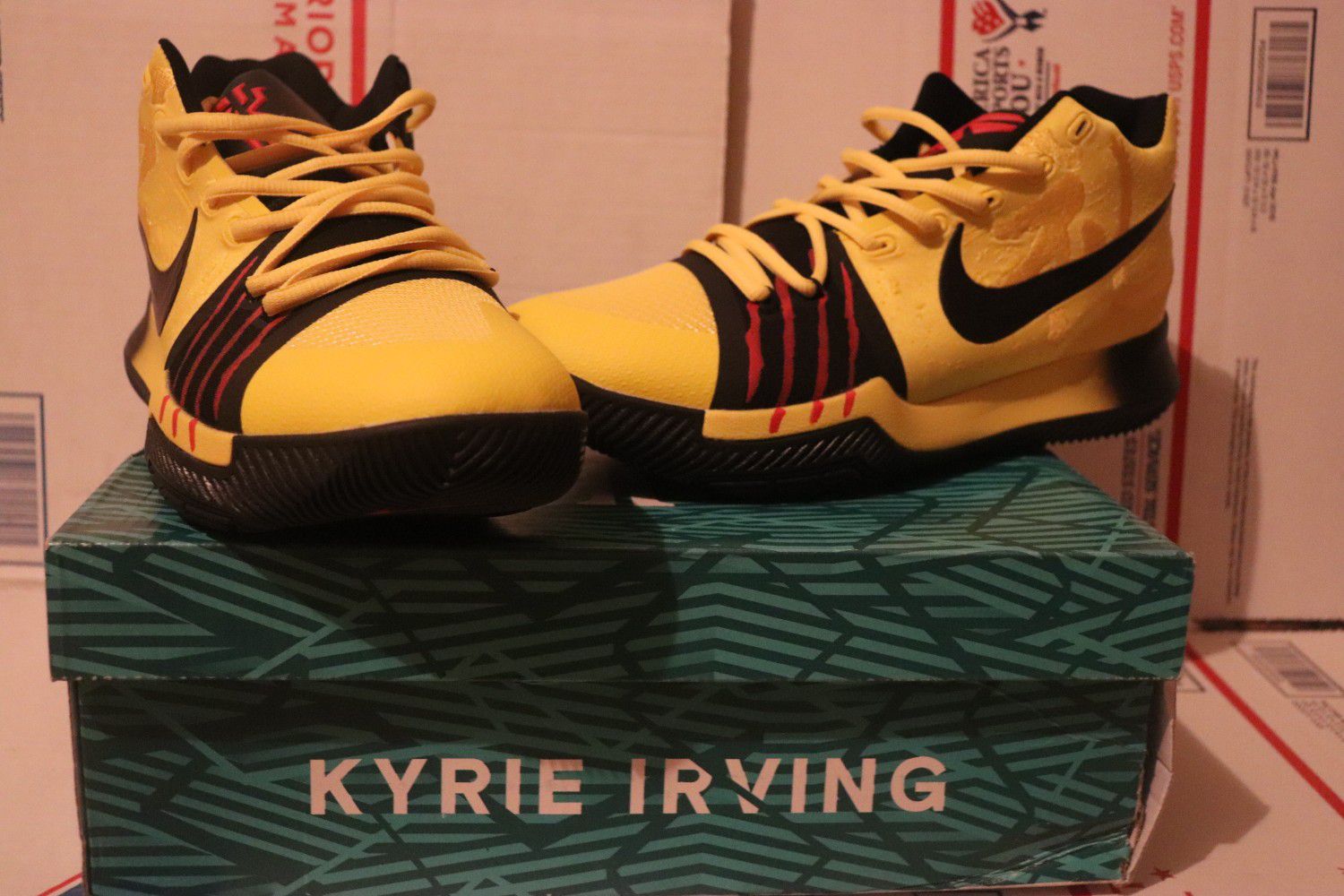 NEW Nike Kyrie 3 MM EP Bruce Lee Size Yellow Black Ruthless 9 Shoes W/ Box