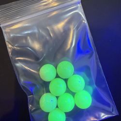 Uranium glass marbles