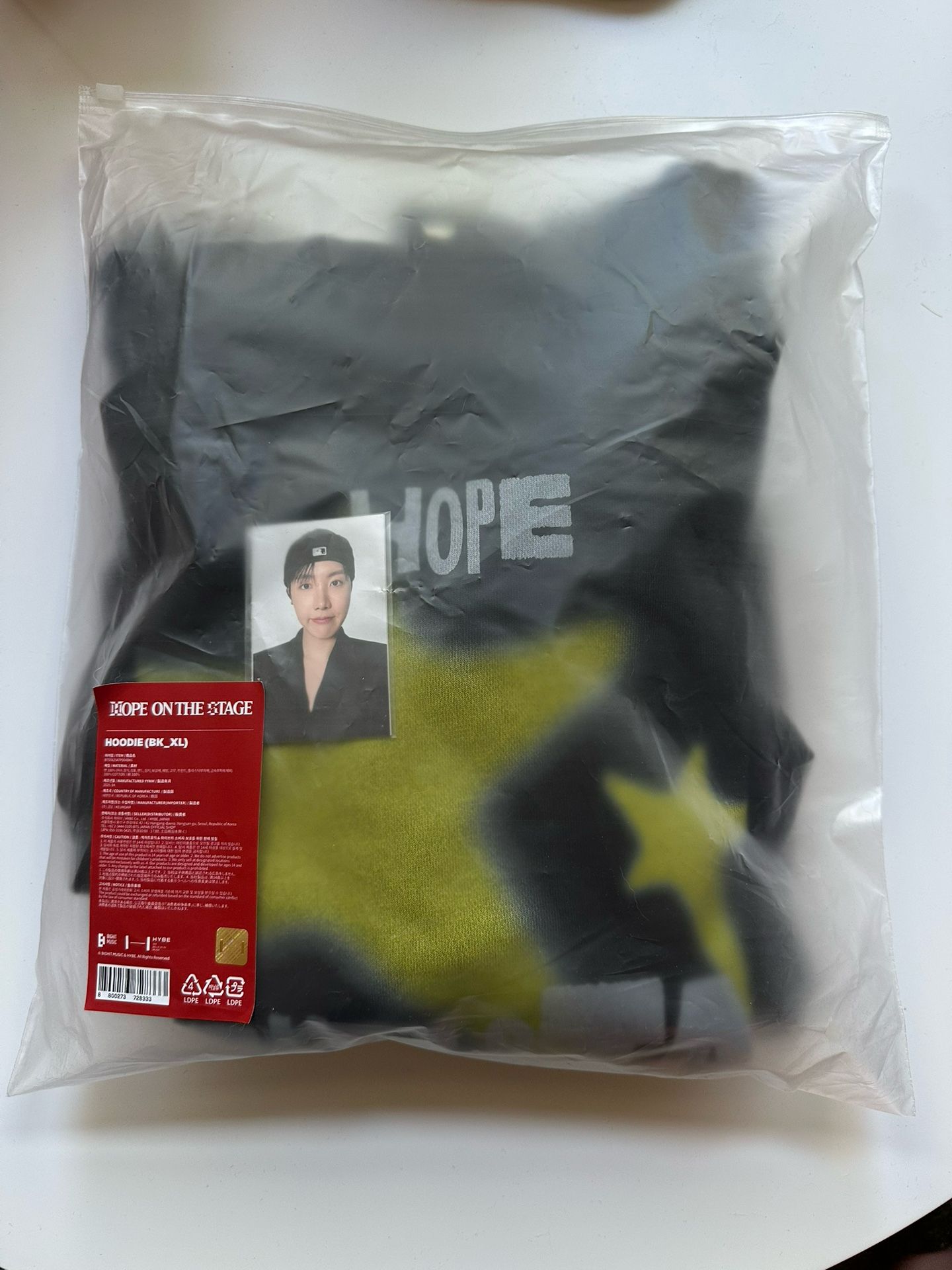 HOPE ON THE STAGE ホソク jhopeフーディー XL パーカー BTS | j-hope Hope on the Stage US Exclusive Hoodie