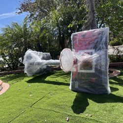 NBA Clippers Style 10’ Basketball Hoop w/ Basketball