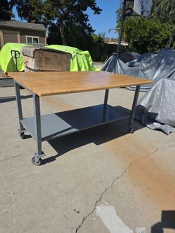 ULINE 1¾" MAPLE WOOD TOP WORKBENCH 72"×48"