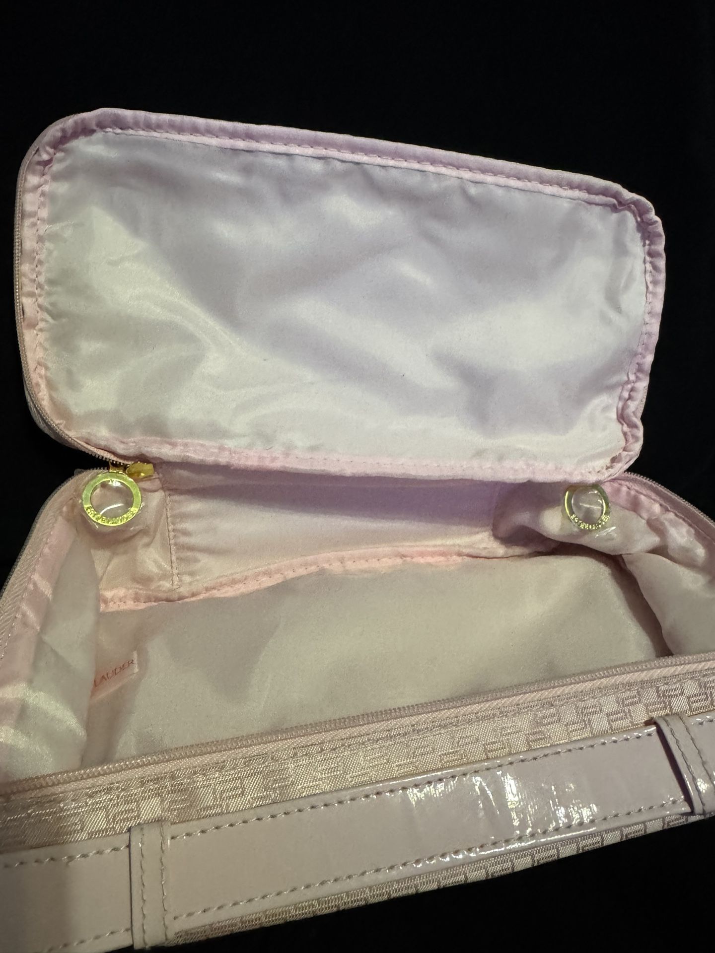 Estée Lauder makeup bag vintage with handle