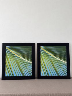 Matching Tropical Palm Leaf Wall Art – Set of 2