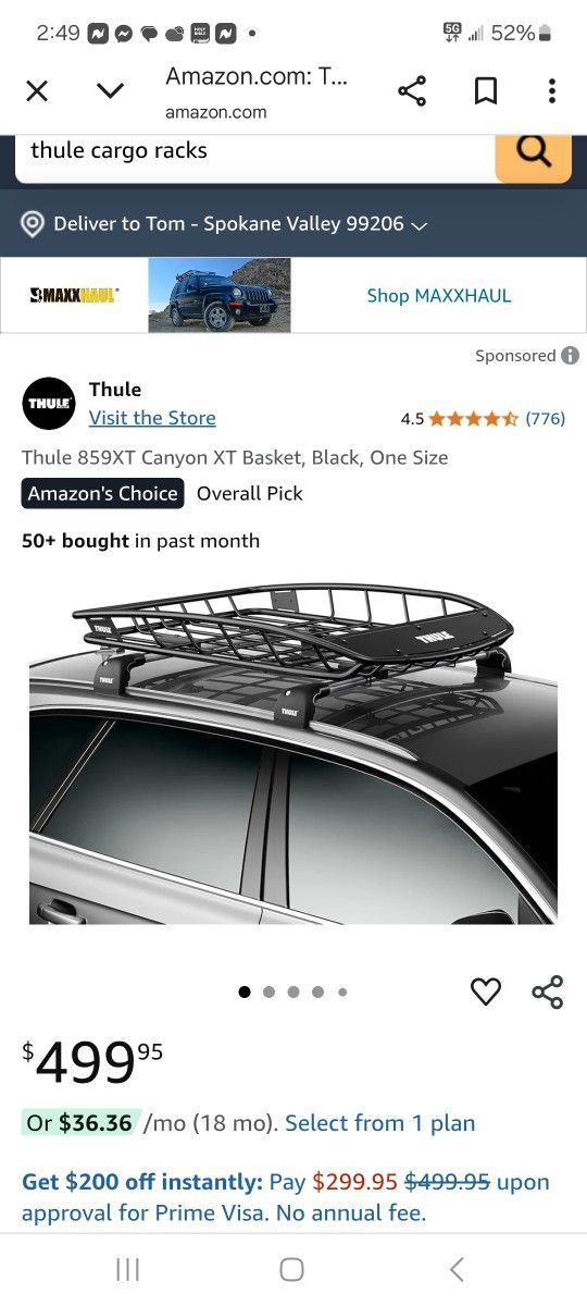 THULE CARGO RACK