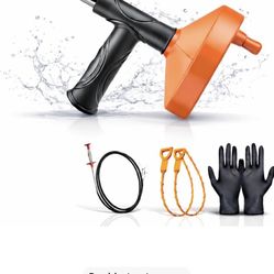 Drain Snake Auger, Plumbing Snake Drain Hair Clog Removal Tool, Heavy Duty Toilet Snake Auger, Sink Unclogger Drain Cleaner Tool for Bathroom Kitchen 
