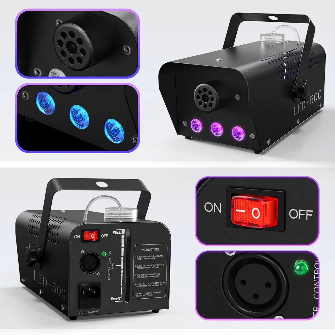 Fog Machine + 1 Gal Fog Fluid Smoke 400W 500W , DJ Club Party Night Club Venue Bar Smoke