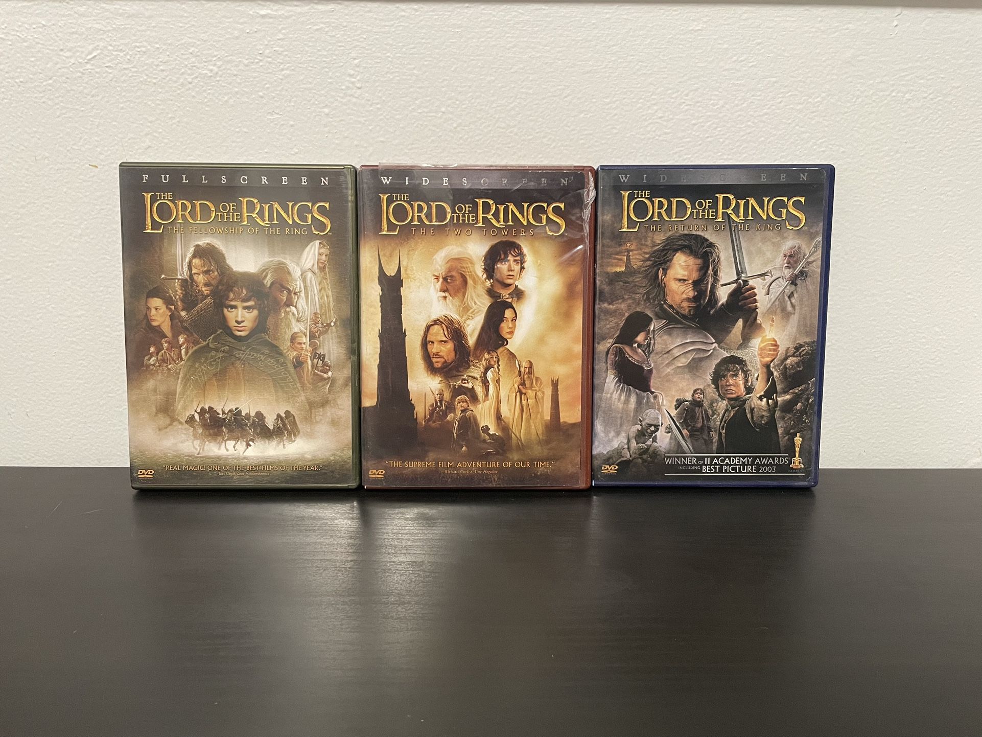 Lord Of The Rings Trilogy DVD Movie Bundle Complete LOTR J.R.R. Tolkien