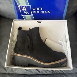 New White Mountain Women’s Size 9 Wide Width Black Boots Shoes