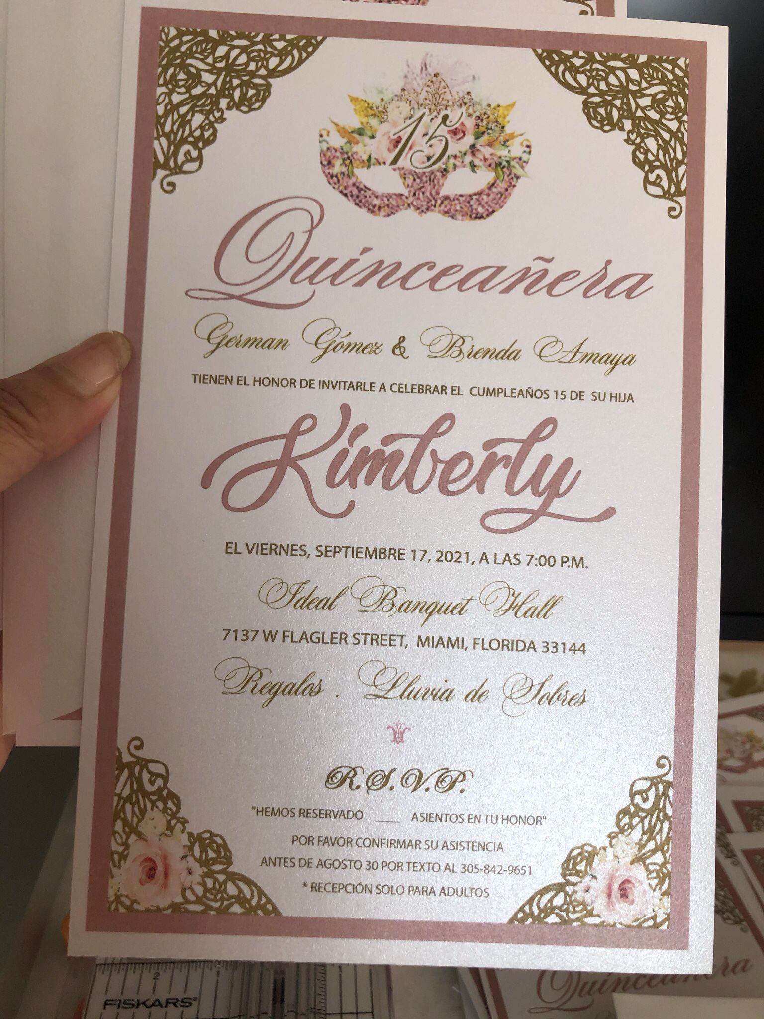 Quinceañera’s Invitations
