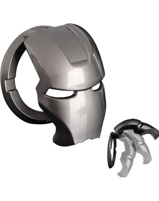 Iron Man Car Start Button Cover Auto Engine Ignition Start Stop Button Cover Replacement Pushbutton Car Engine Start Stop Trim Protector Key Ring Circ