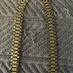 GOLD ROLEX CHAIN 
