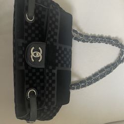 Chanel Velvet Checkers LT Bag