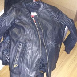 Bilt Riding Leather Jacket (Women's Blk, Size 6 US)