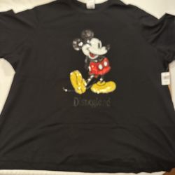 Disneyland Resort Mickey Mouse Sequins T Shirt 2X NWT