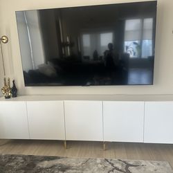IKEA BESTA CONSOLE WITH GOLD LEGS