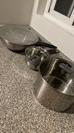 Stainless Steel Cookware Set with Lids