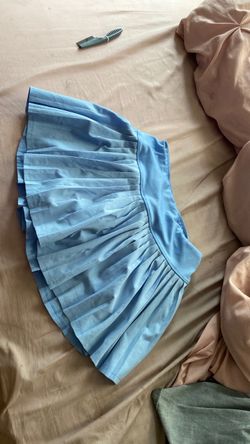 blue skirt