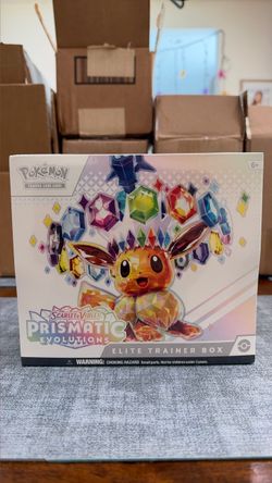 Pokémon Scarlet & Violet Prismatic Evolutions Elite Trainer Box