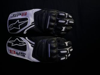 alpinestars sp8 size small motorcycle gloves