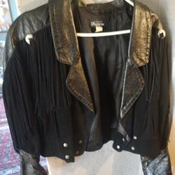 Leather and suede jacket brand new large