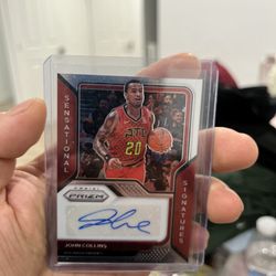 Josh Collins hawks nba basketball autograph card sports