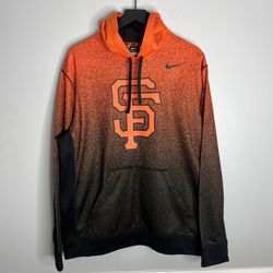 San Francisco Giants Paint Hoodie Mens XL Orange Nike MLB Genuine Merchandise