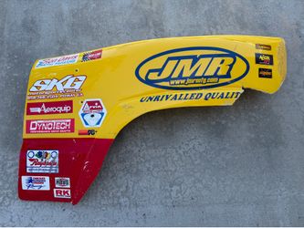 Racing Car Fender Body Panel Garage Man Cave Mechanic Repair Shop Art