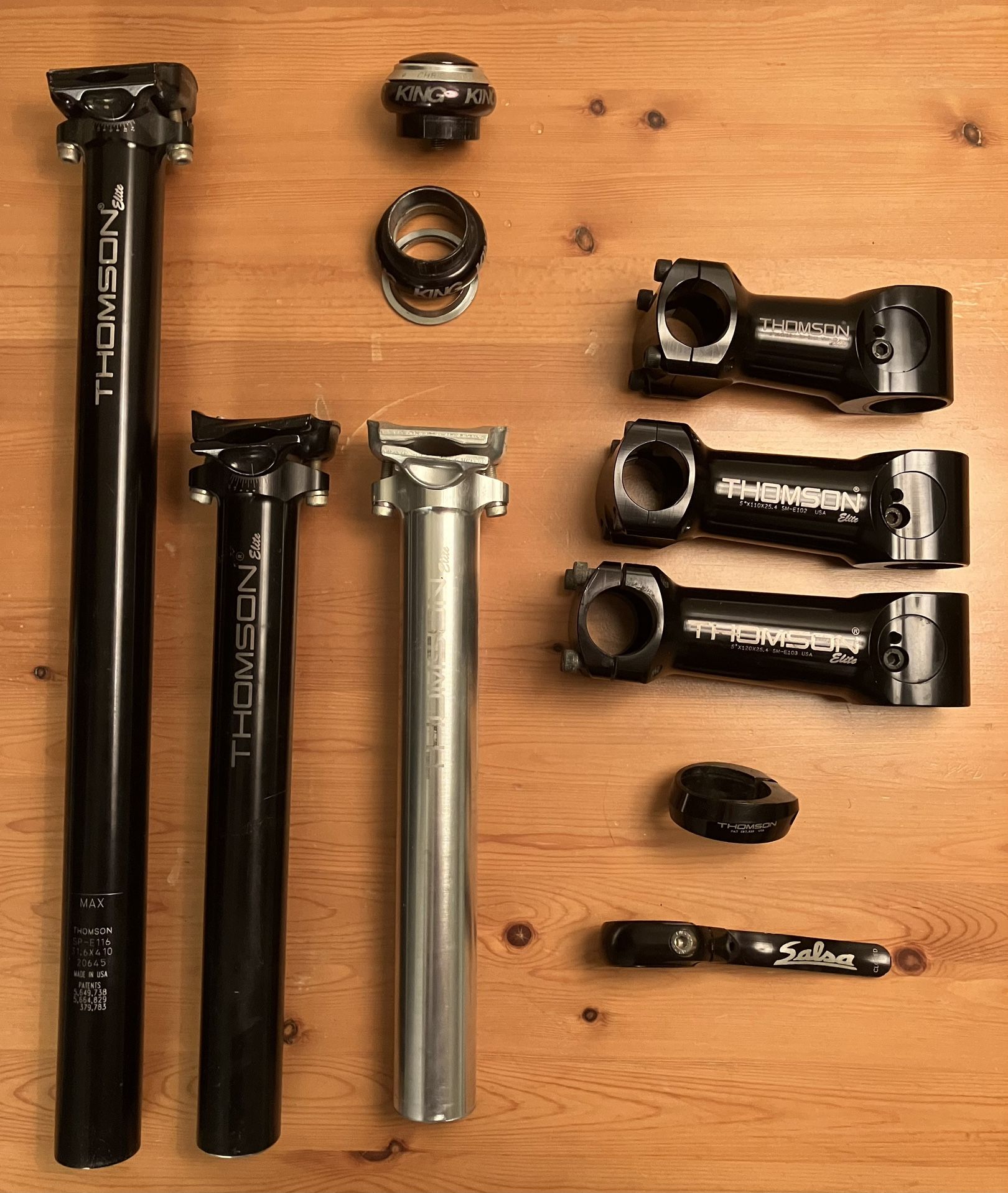 Bike bling - Thomson, Chris King, Salsa