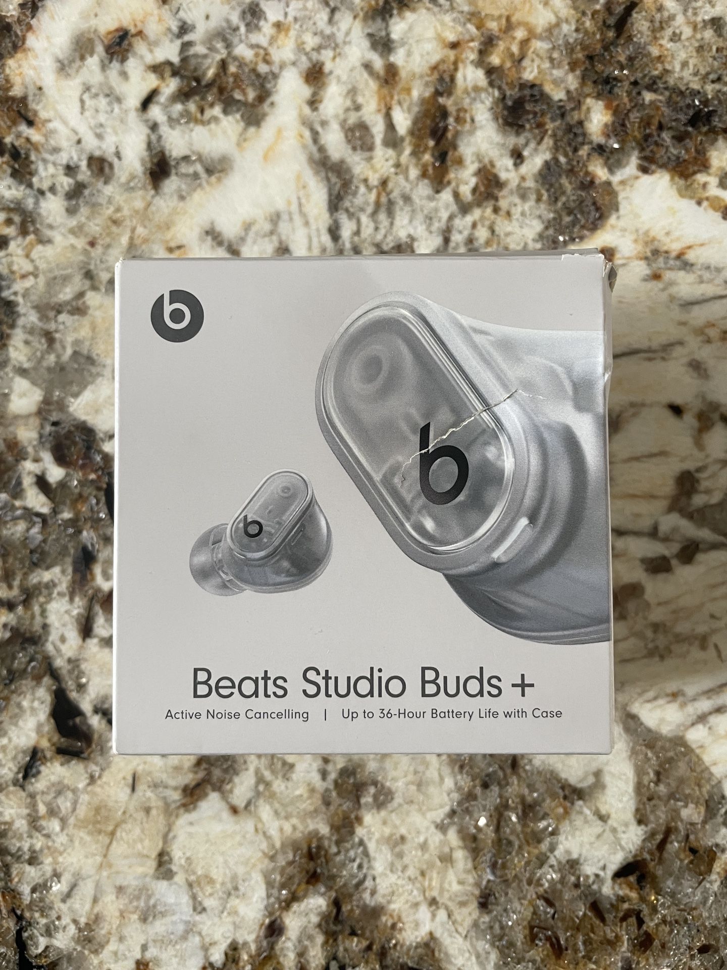 Beats Studio Buds + True Wireless Noise Cancelling Earbuds with AppleCare+ Included / Clear