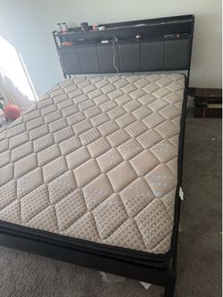 Bed frame and mattress