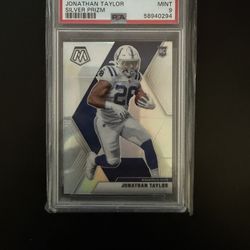 2020 Panini Mosaic Jonathan Taylor Silver Prizm PSA 9