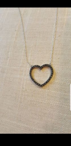 Beautiful black diamond necklace
