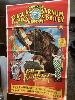 1987 Ringling Bros Barnum Bailey Poster
