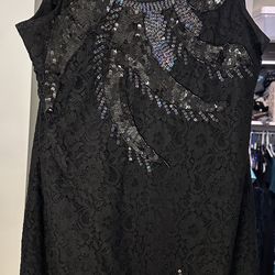 Juicy Couture - Lace and Sequins Black Dress - Like New