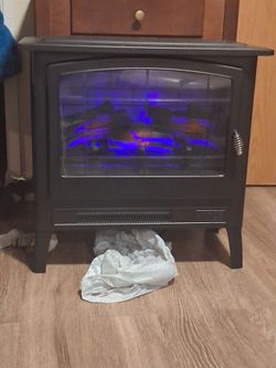 Heated fire place