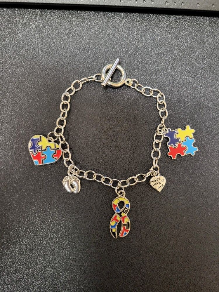Autism Awareness Charm Bracelet