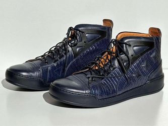 Barracuda genuine iguana lizard skin hitop sneakers runaway