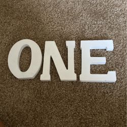 Number 1 Sign / First Birthday Prop / Number One Letters / Wooden Letters / Number One Sign 