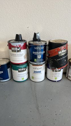 Cans of paint