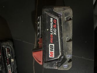 3 Milwaukee 5.0 batteries 