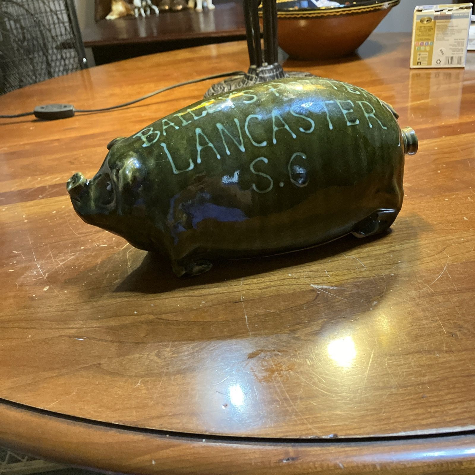 Marvin Bailey Pottery Pig. Signed By Artist. Hand Made