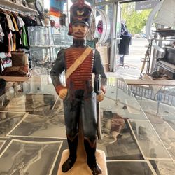 Vintage Continental porcelain figurines Officers in glamorous military uniforms