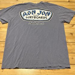 * VINTAGE RON JON Surf Shop Tee Shirt Adult Blue Myrtle Beach * Size Large 